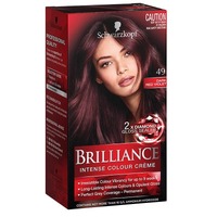 Schwarzkopf Brilliance Permanent Hair Colour 49 Dark Red Violet