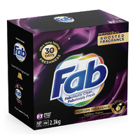 Fab Perfume Laundry Powder Front & Top Loader Sublime Velvet Detergent - 2.3kg