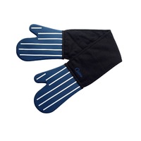 Cuisena Silicone Double Oven Glove Cooking Baking Kitchen Mitt Butchers Stripe