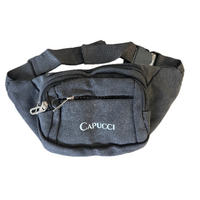 CANVAS BUM BAG Wallet Waist Pouch Travel Pocket Belt Security Storage in Black