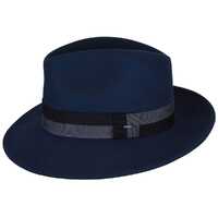 Bailey of Hollywood Mens Bidwell Fedora Hat Fit for Autumn/Winter Season - Blue