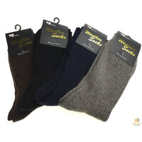 6 Pairs WOOL BLEND SOCKS Mens Soft Dress Thick Work Thermal Warm Cushion BULK