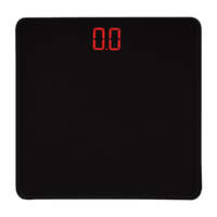 Clevinger 180kg Digital Glass Bathroom Scales in Black