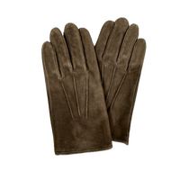 DENTS Mens Thinsulate Handsewn Nubuck Leather Gloves Lined Insulated - Brown - Large