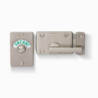 Delf Toilet Indicator Lock Bolt Vacant Engaged in Satin Chrome