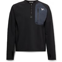 District Vision Mens Rocco Half-Zip Mid Layer Top - Black