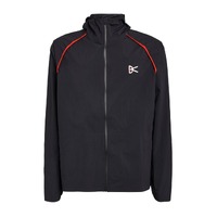 District Mens Max Mountain Shell Hooded Jacket All-Weather - Black/Red