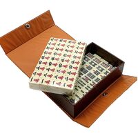 Traditional Mah Jong Game Set 144 Chinese Tiles Mahjong