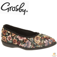 GROSBY CAROL (GA) Ladies Slippers Comfy Shoes Slip On Moccasins Warm Flats