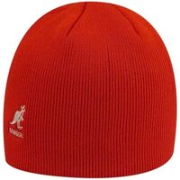 KANGOL BEANIE Hat Acrylic Cuffless Pull-On Knitted Winter Warm Ski Cap - Red