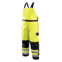 Occunomix High Visibility Hi Vis Winter Work Overall Bib Pants Reflective in Yellow