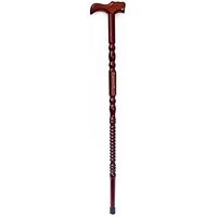 93cm Wooden Walking Stick Wood Cane Pole Carved Varnished Deluxe Sturdy w/ Dragon