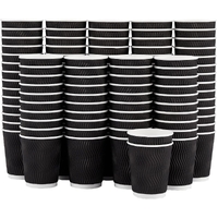 500 Triple Wall Paper Coffee Cups 8oz Takeaway Take Away Wax Free Bulk