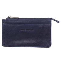 Pierre Cardin Womens Soft Italian Leather Coin Purse Holder Wallet - Midnight