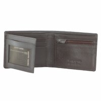 Pierre Cardin Mens Soft Italian Leather Tri-Fold Wallet - Brown