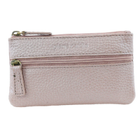 Pierre Cardin Womens Genuine Leather RFID Coin Purse Wallet - Pearl