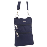 Pierre Cardin Anti-Theft RFID Ladies Cross Body Bag Slash Proof Crossbody Women - Navy