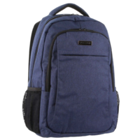 Pierre Cardin 22L Laptop & Tablet Backpack Bag with RFID USB Travel School - Navy