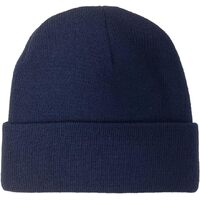 PLAIN BEANIE Unisex Mens Womens Winter Warm Hat Ski Cap Knit One Size - Navy Blue