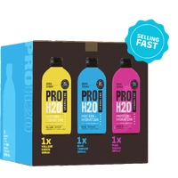 6x PRO H20 Sparkling 20g Protein Hydration Drink Zero Sugar Hydrate Mix Pack