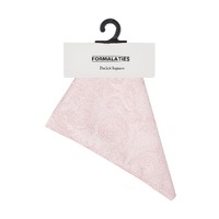 Formalaties Tapestry Floral Print Pocket Square Handkerchief in Pink