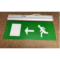 Slimline Emergency Exit Sign Light LED Ceiling Mount Running Man Double Sided