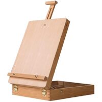 Portable Folding Easel Art Drawing Painting Wood Table Desktop Box Board