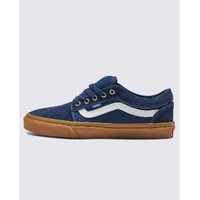 Vans Skate Chukka Low Side Stripe Lace Up Shoes in Dress Blues/Gum