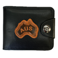 Souvenir Wallet Australia Classic AUS Oz in Black