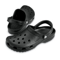 Crocs Classic Clogs Roomy Fit Sandal Clog Sandals Slides Waterproof - Black - Mens US 10/Womens US 12