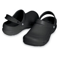 Crocs Bistro Slip Resistant Clogs Shoes Sandals Work Occupational - Black - Mens US 7/Womens US 9