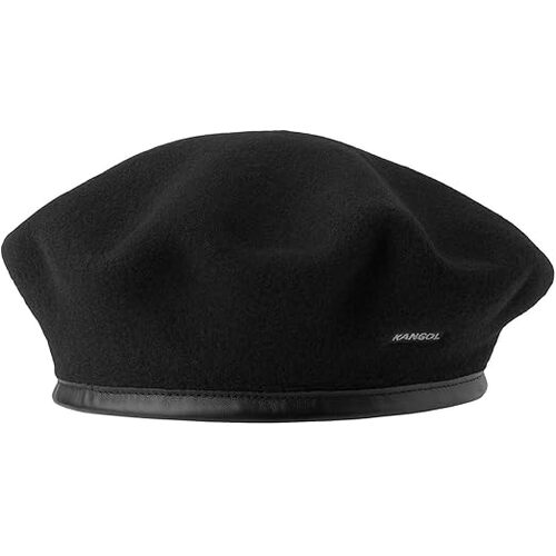 KANGOL Wool Monty Beret French Hat Military Cap in Black