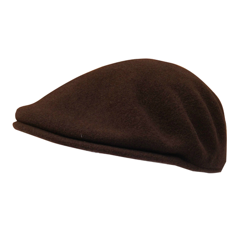 KANGOL 504 Wool Ivy Cap Mens Warm Winter Flat Classic Hat - Tobacco Brown