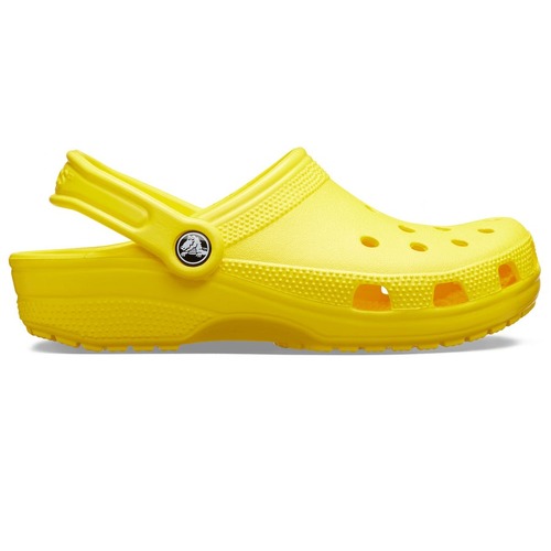 Crocs Classic Clogs Roomy Fit Sandal Clog Sandals Slides Waterproof - Lemon - M5W7