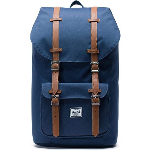 Herschel Little America Backpack Bag Synthetic Leather - Navy/Tan (25L)