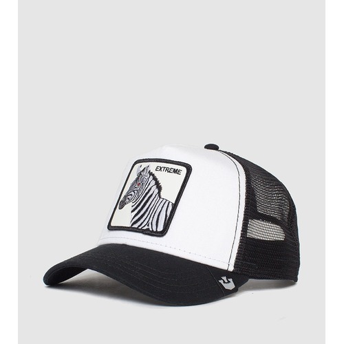 Goorin Brothers Animal Farm Extreme Zebra Snapback Cap Hat in Ebony