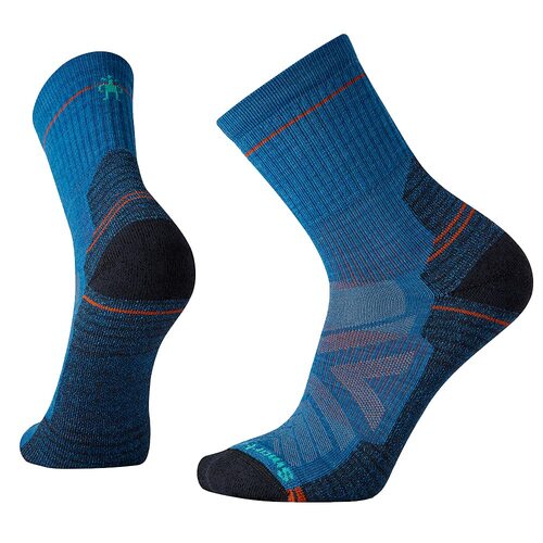 Smartwool Mens Performance Hike Light Cushion Striped Mid Crew Socks - XL