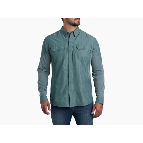 KUHL Airspeed Mens Long Sleeves Shirt Top - Deep Waters 