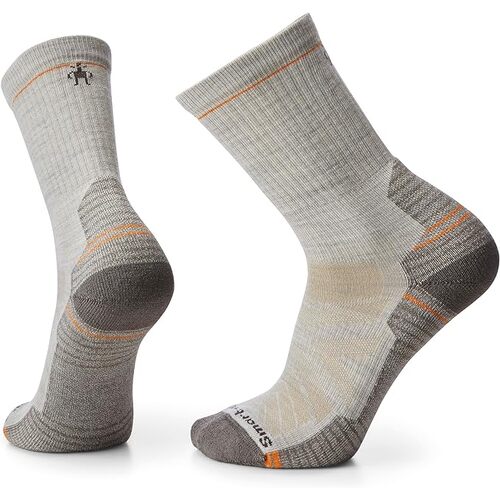 Smartwool Mens Merino Wool Hike Light Cushion Crew Socks in Taupe