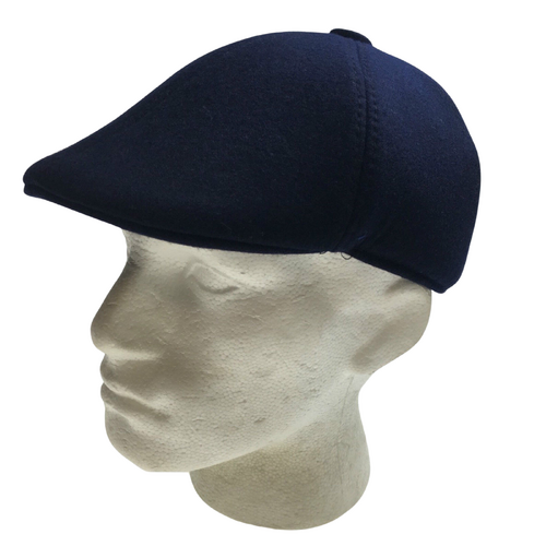 MENS NEWSBOY HAT Cabbie Gatsby 20s Ivy Cap Flat Driving Sun Flat Plain - Navy