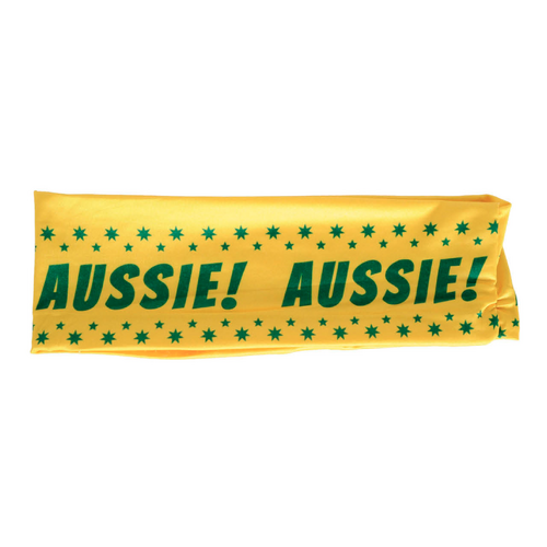 Australia Flag Headband Tennis Cricket Australia Day Aussie Costume in Green/Gold