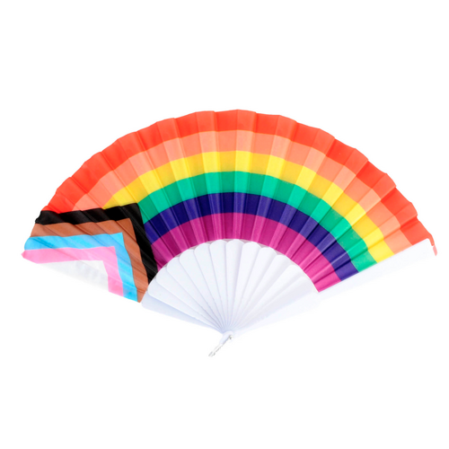 1x Rainbow Gay Pride Fabric Cooling Fan LGBTQ
