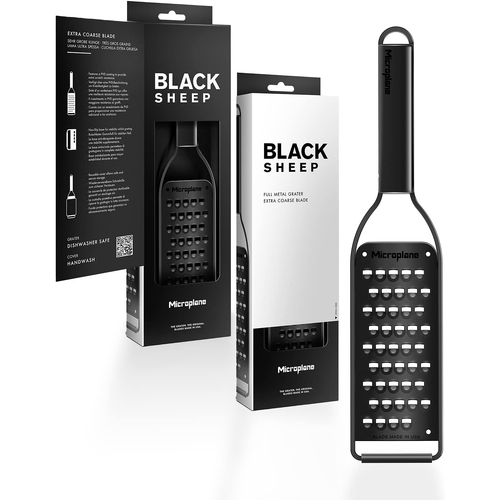 Microplane Black Sheep Full Metal Grater Extra Coarse Blade in Black