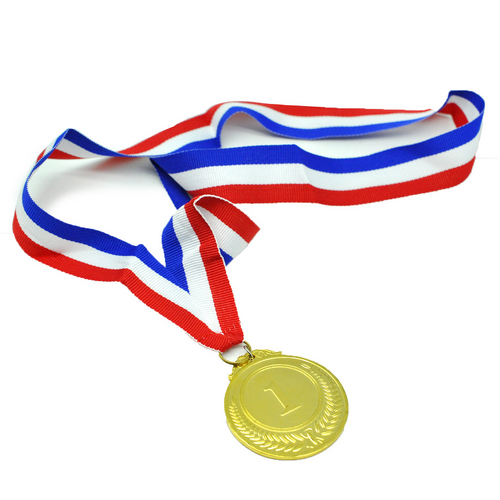 1st METAL GOLD WINNER MEDALS Sports Day School 46cm Ribbon Olympics