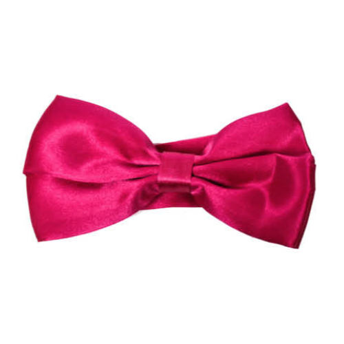 Mens BOW TIE Wedding Tuxedo Formal Bestman Necktie Classic Plain Party  - Burgundy