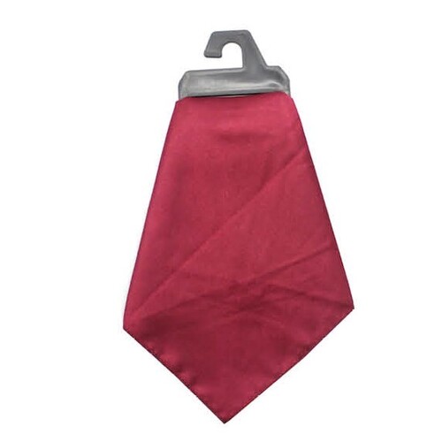 Mens POCKET SQUARE Party Silk Suit Handkerchief Kerchief Hanky Wedding  - Burgundy