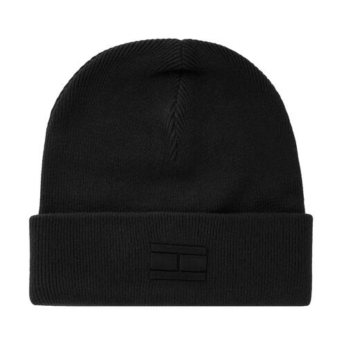 Tommy Hilfiger Hans Solid Beanie Hat - Deep Black