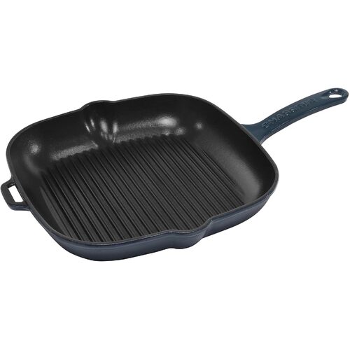 Chasseur Square Grill Frying Pan 25cm in Liquorice Blue