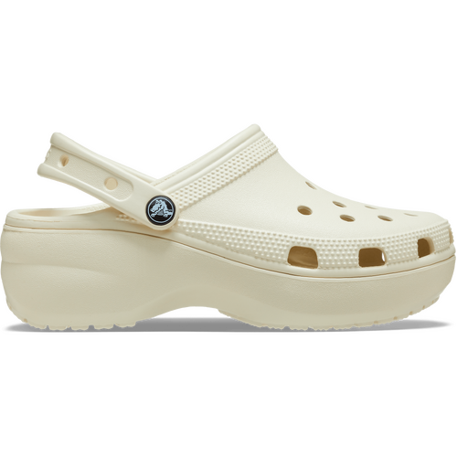 Crocs Womens Classic Platform Clog Sandals Slip On Shoes - Bone