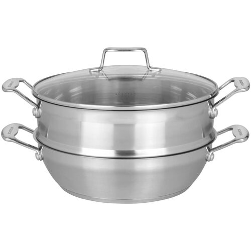 Scanpan Impact Multi Purpose Pan 28cm with Steamer in Silver